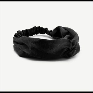 Twisted Headband - Black satin 🖤